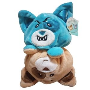 Hugme reversable tales of 2 bears plush stuffed animal